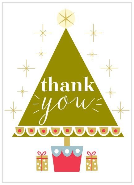 Thank You Christmas Tree Creative