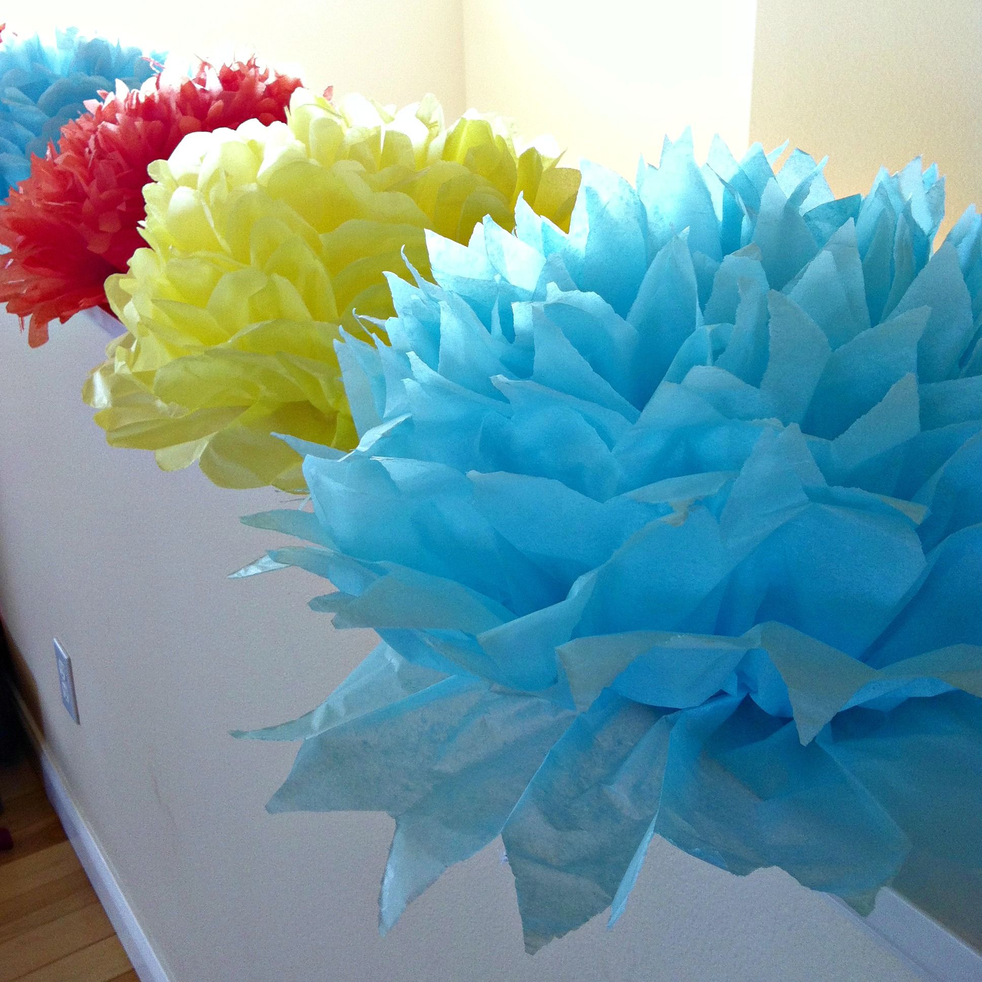 Tissue Paper Flower Decorations