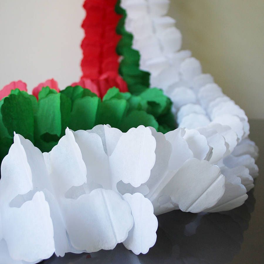 Tissue Paper Garland Decorations