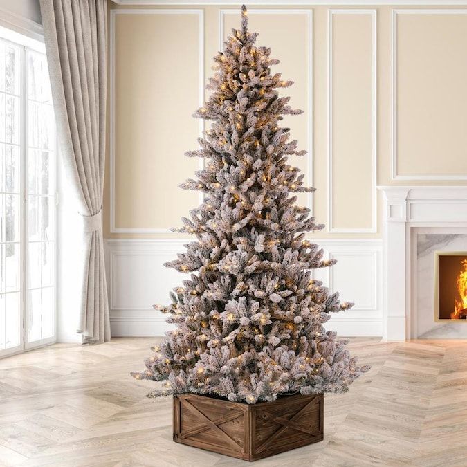 Top 9ft Flocked Christmas Tree Prelit Options