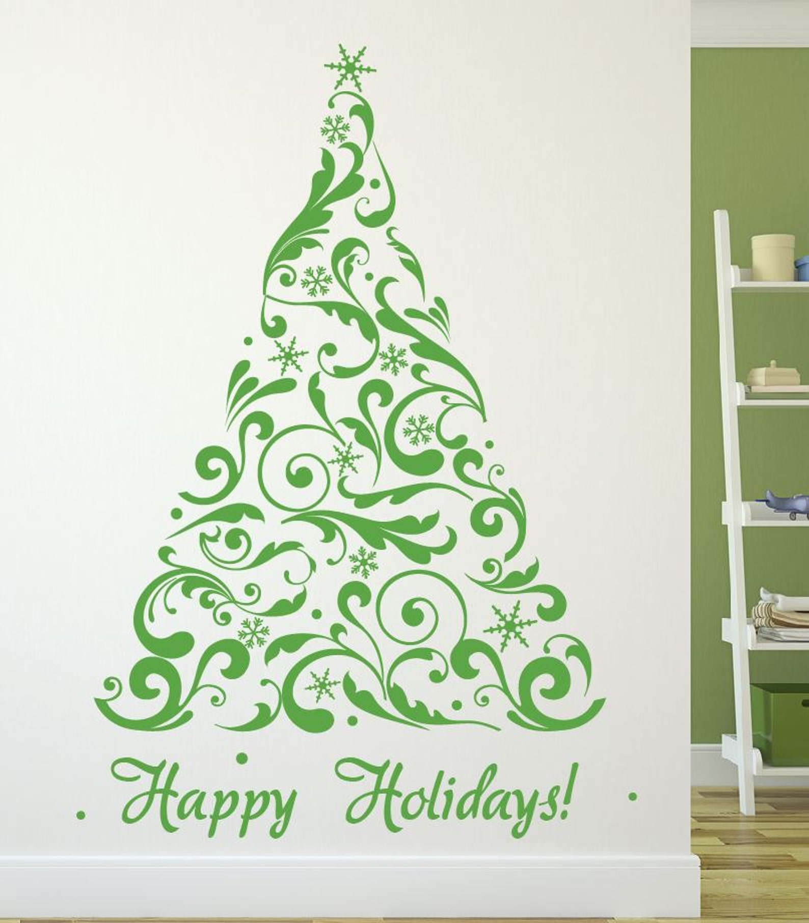 Traditional Christmas Tree Decal