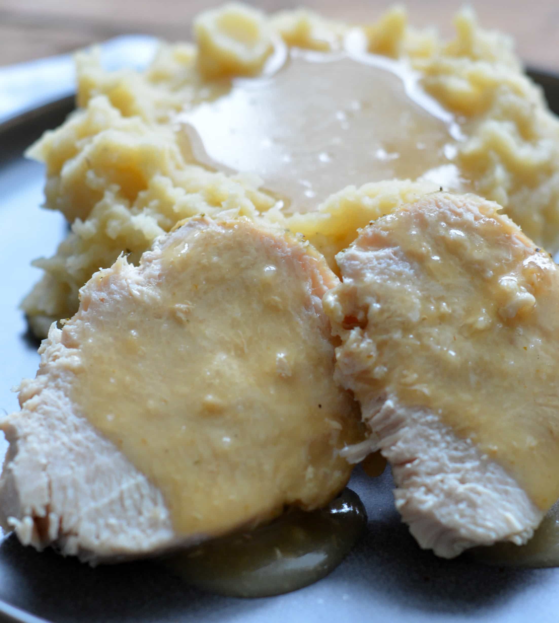 Turkey Breast with Gravy and Mashed Potatoes