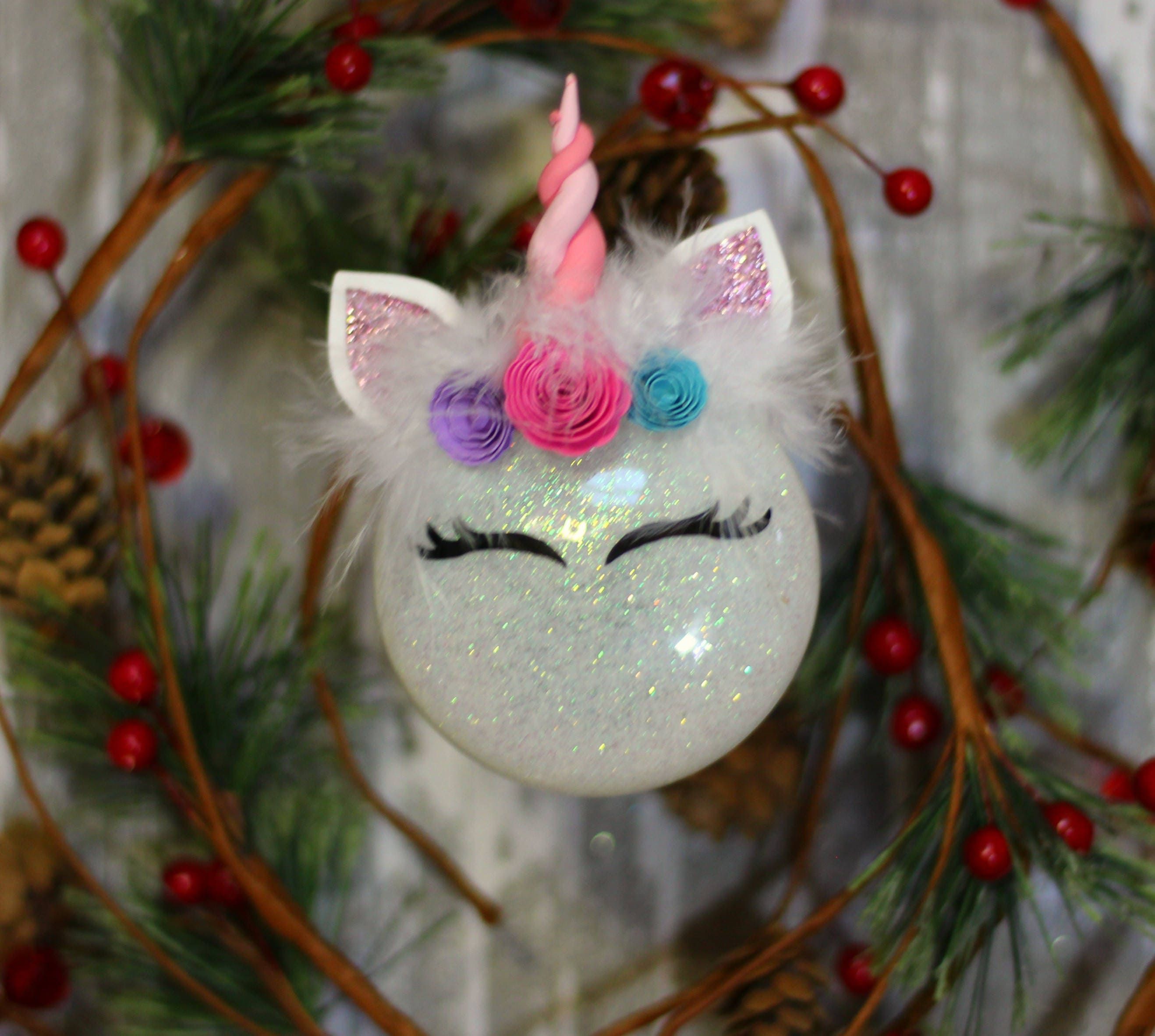 Unicorn Christmas Ornaments