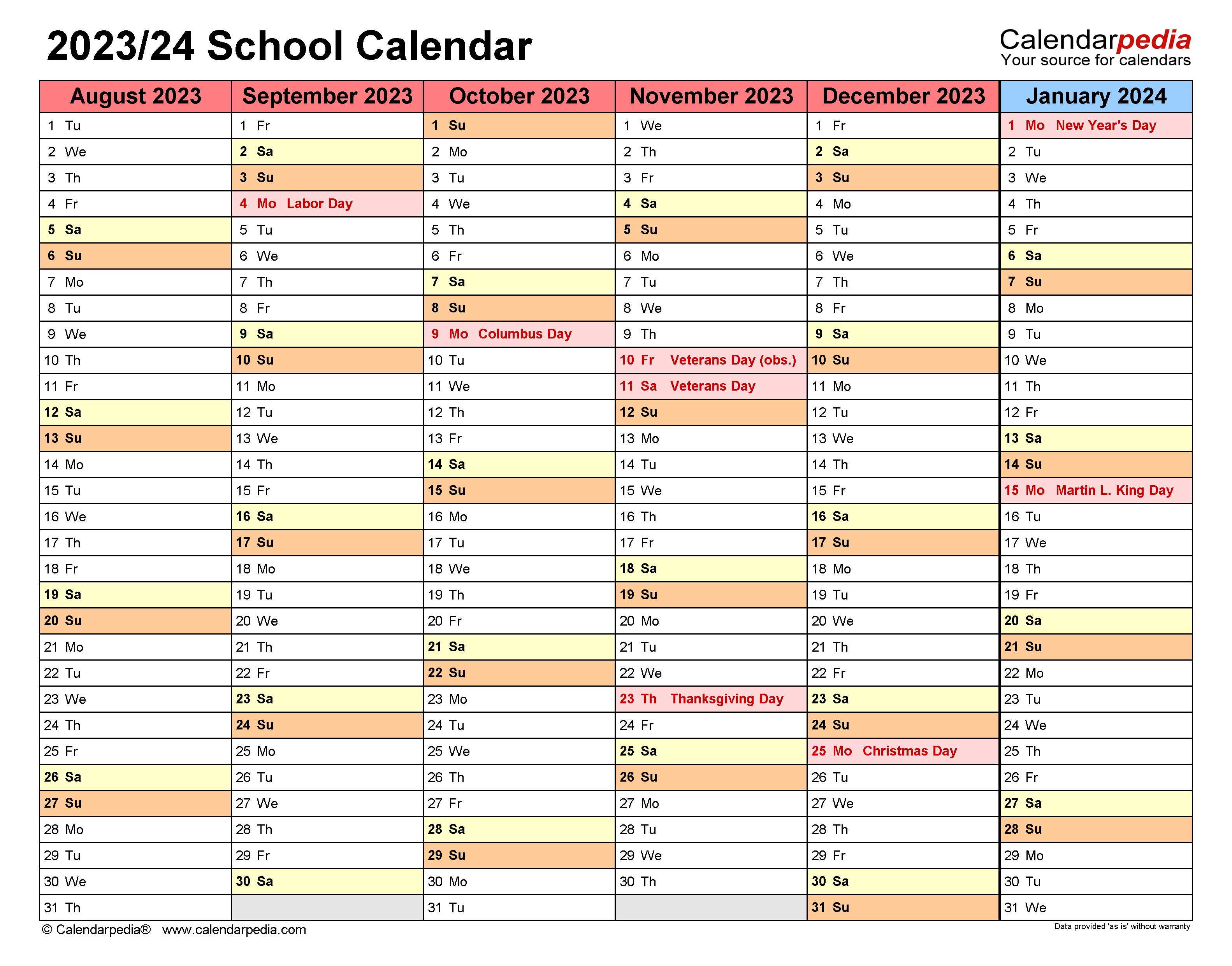 Us Christmas School Holidays: 2023-2024 Dates Revealed