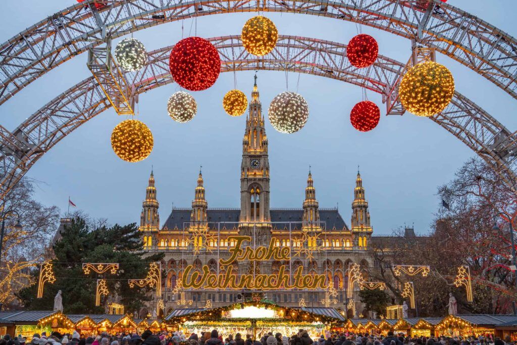 Vienna Christmas Market Atmosphere