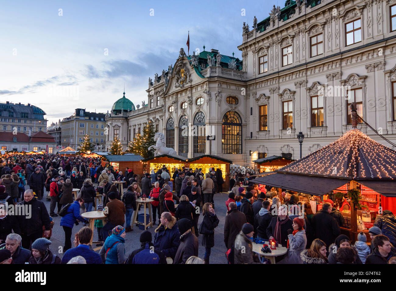 Vienna Christmas Market Belvedere Palace