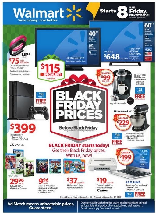 Walmart Pre Black Friday