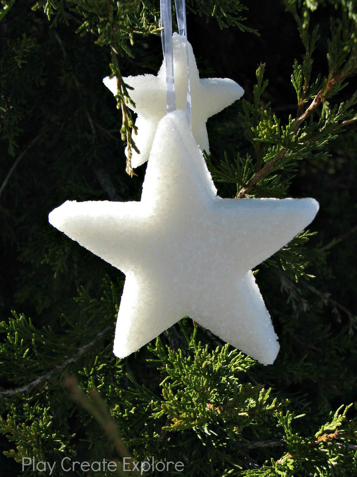 White Sugar Water Ornaments