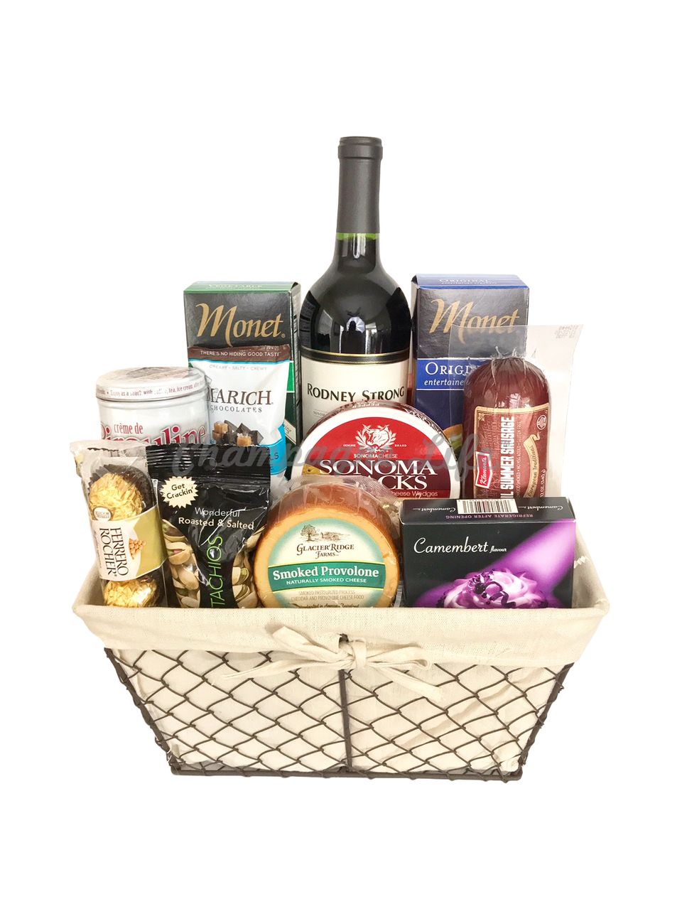 Wine and Cheese Basket