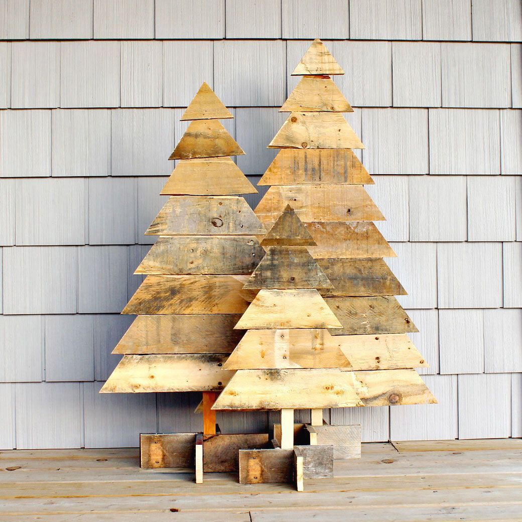 Wood Christmas Tree Decoration Ideas