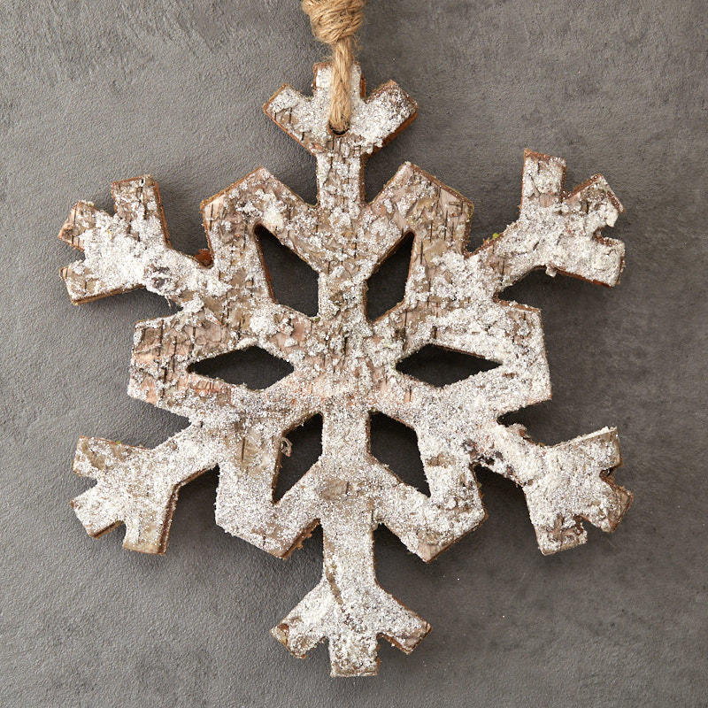 Wooden Snowflake Ornaments