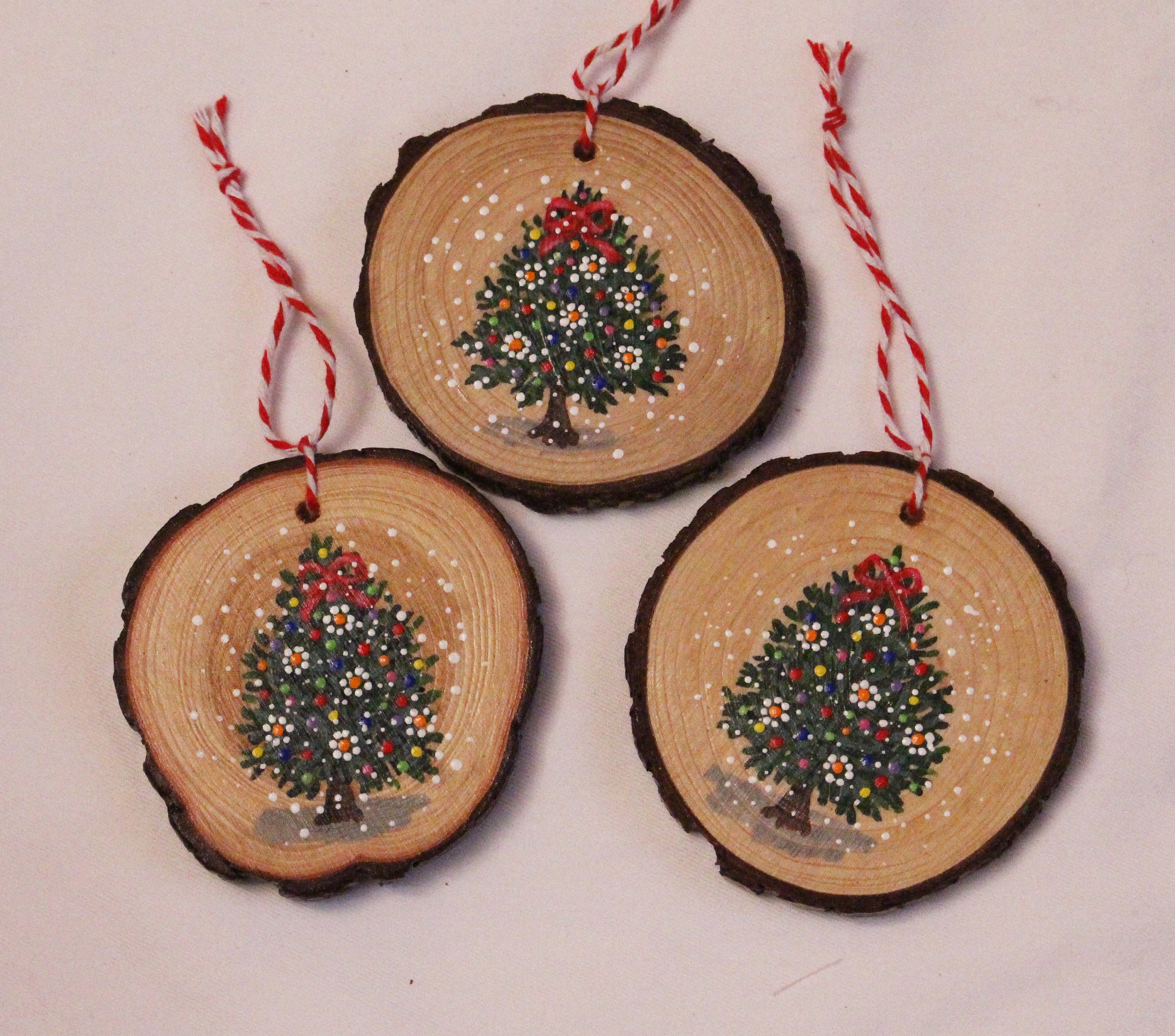 Wooden Tree Ornaments