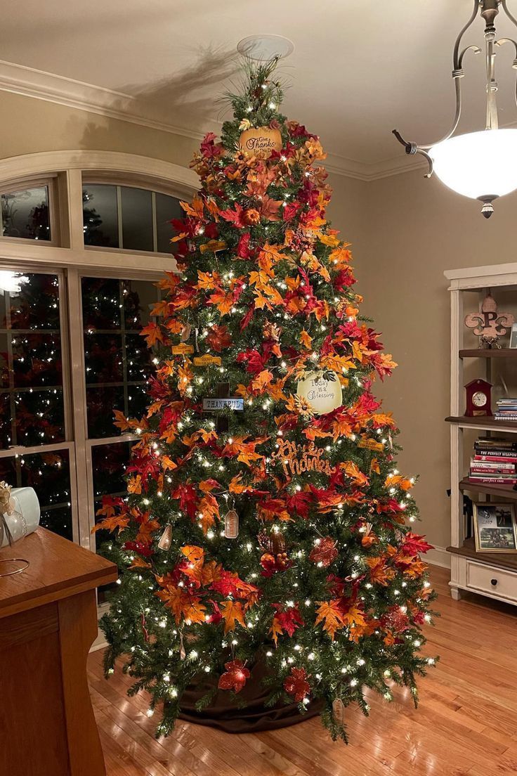 Fall Christmas Tree Decor Ideas