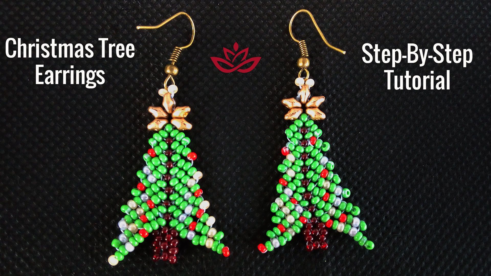 Beaded Christmas tree designs