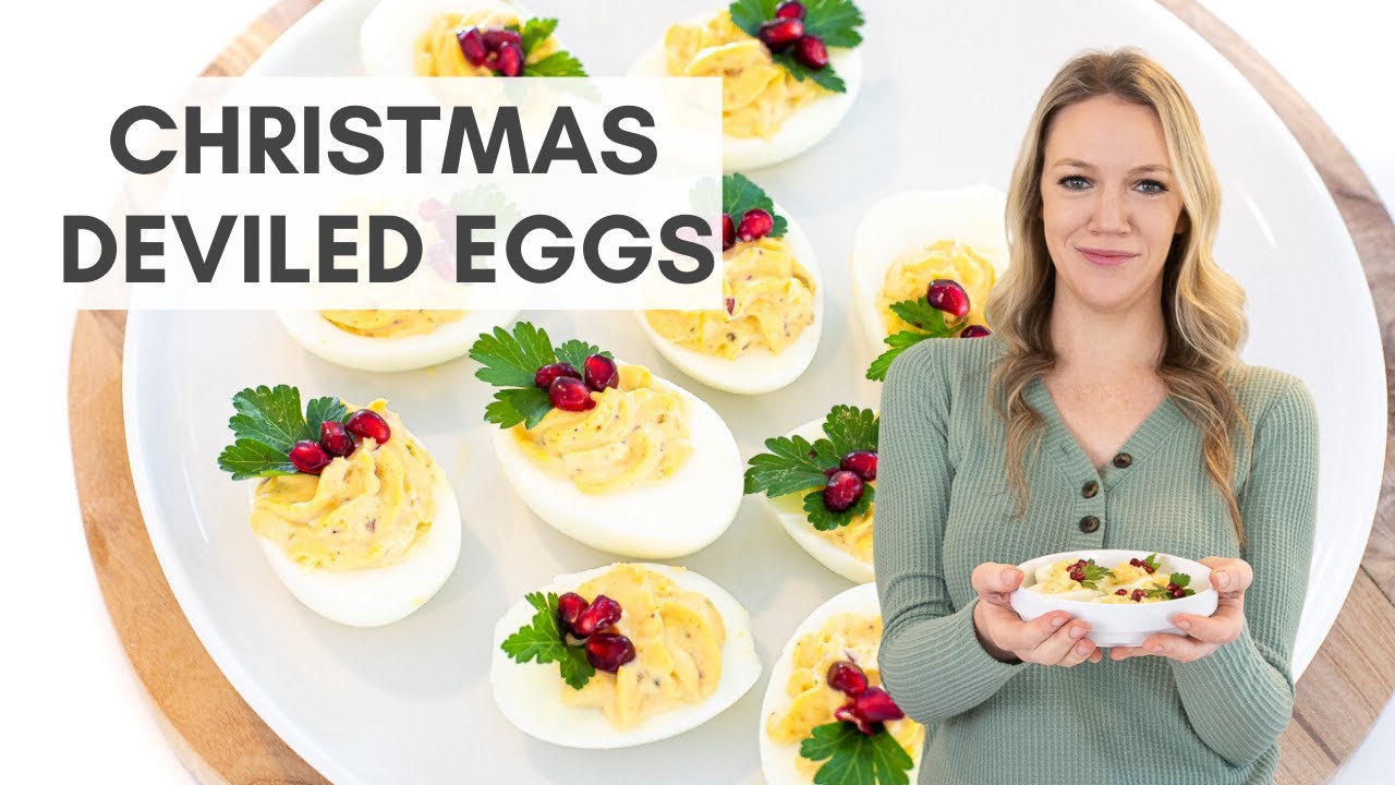 Christmas Tree Deviled Eggs