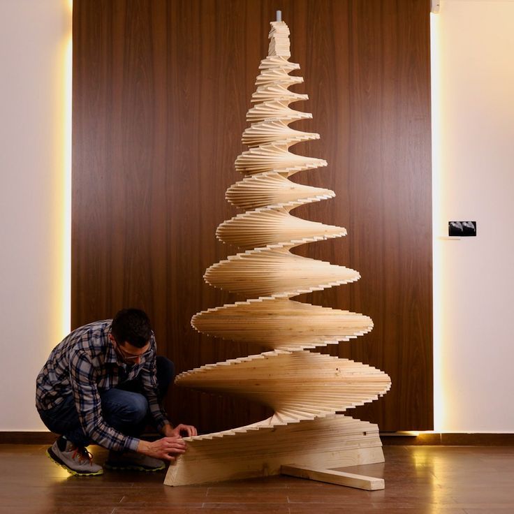 Wood Christmas tree gallery