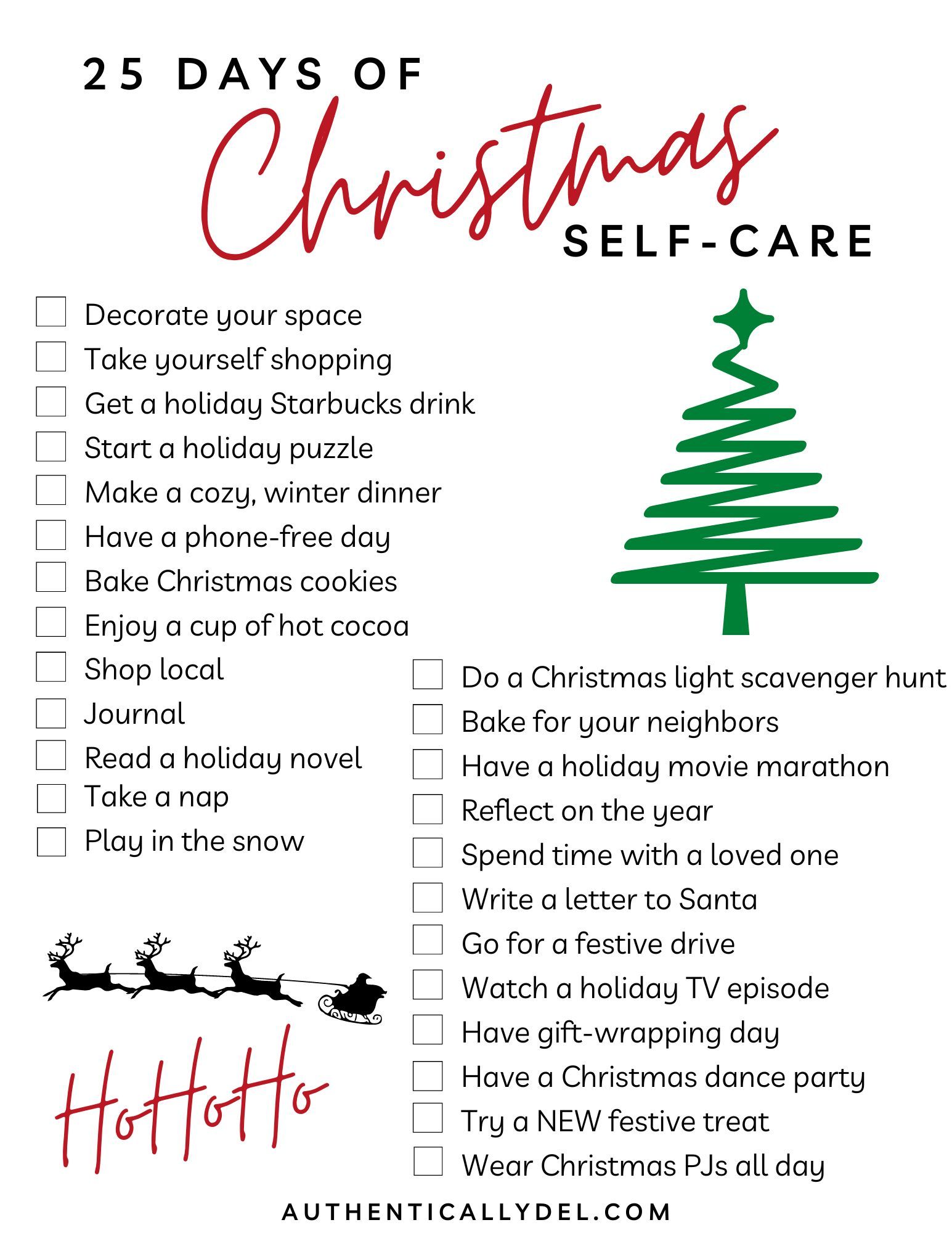 Christmas Self-Care Ideas