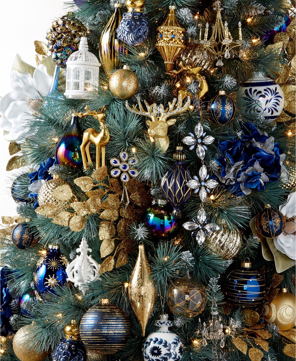 Navy Blue Christmas Tree Ornaments