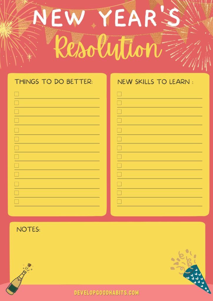 New Year's Resolutions