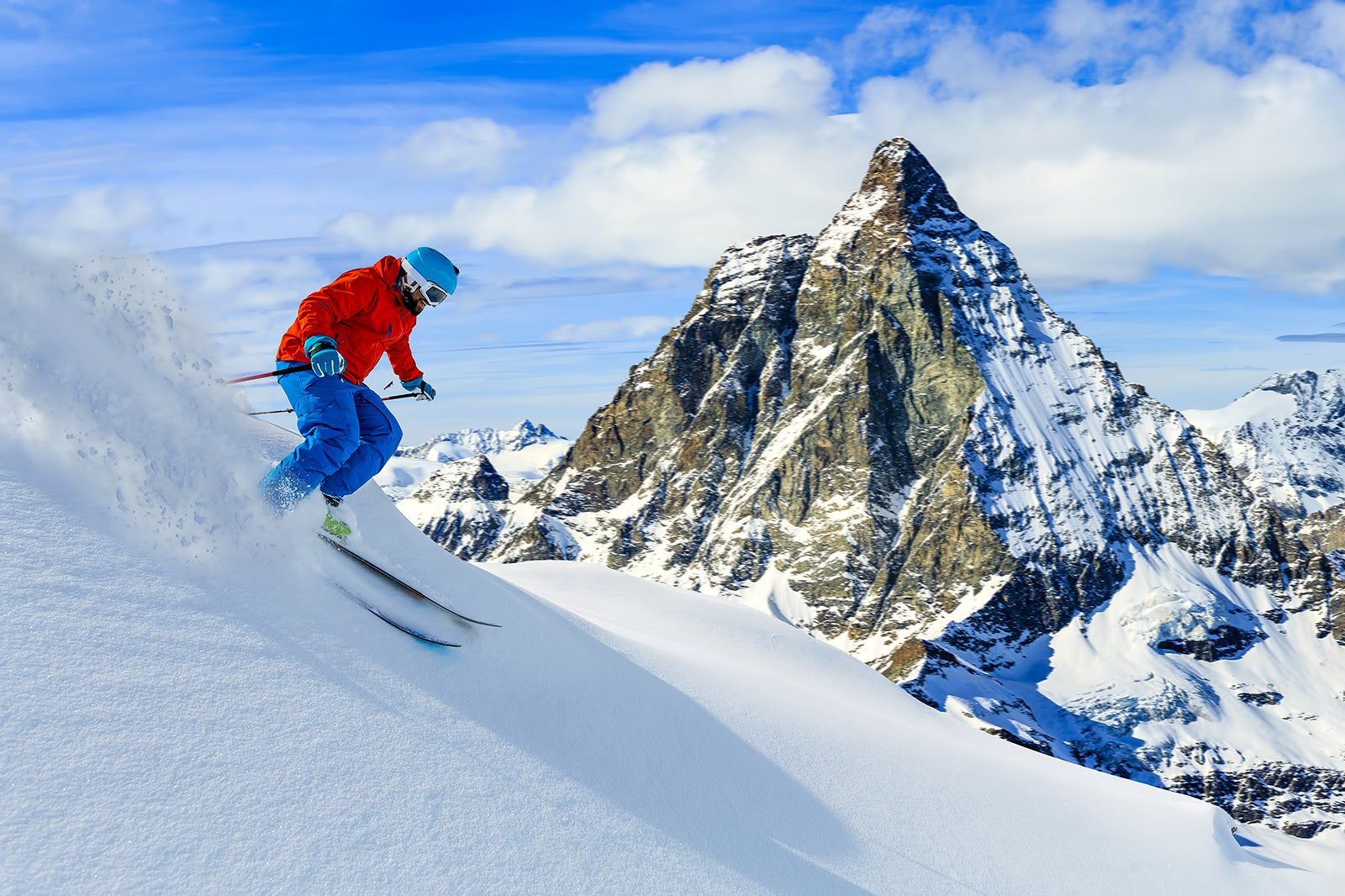 Swiss Alps ski resort