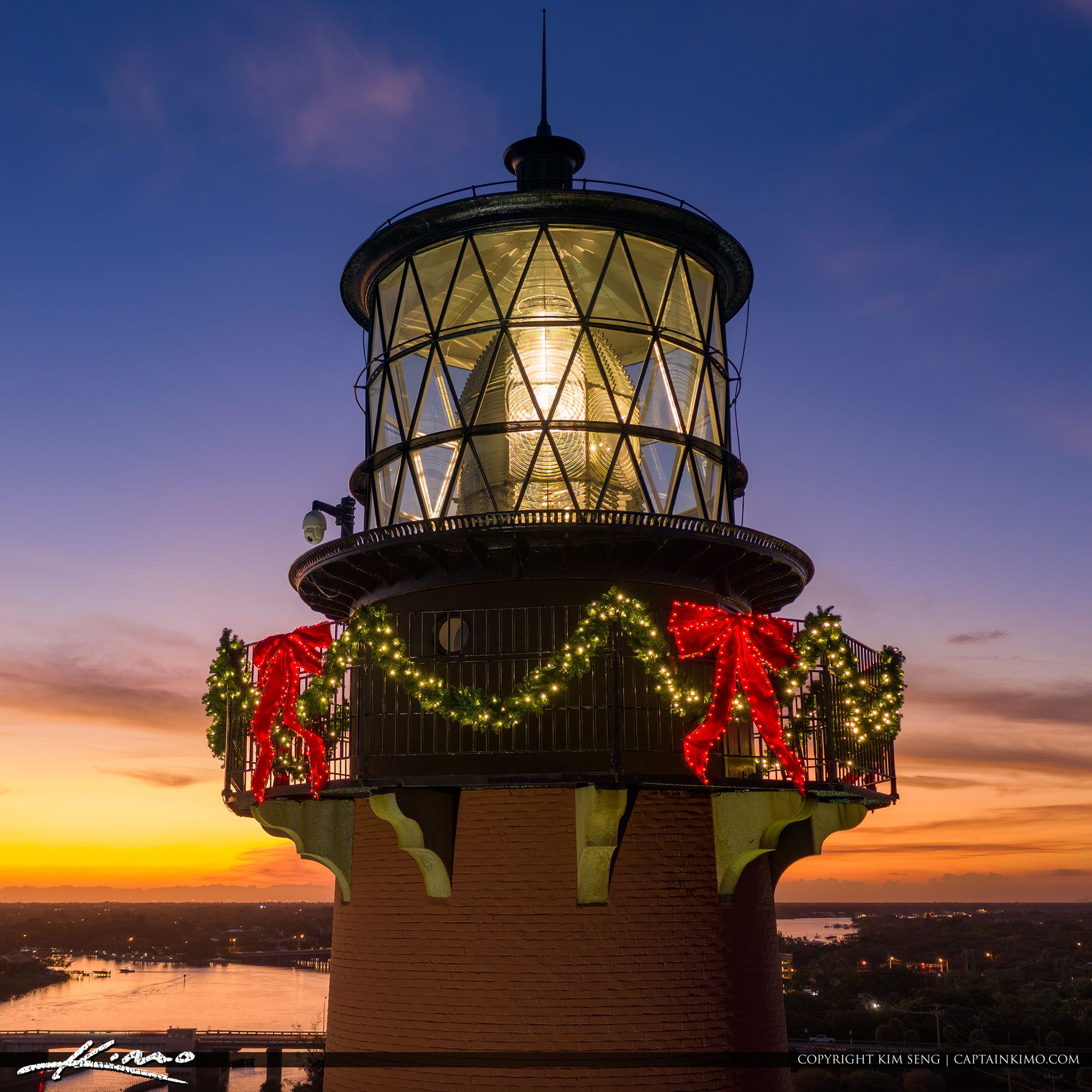 Christmas Lighthouse Ideas with Santa